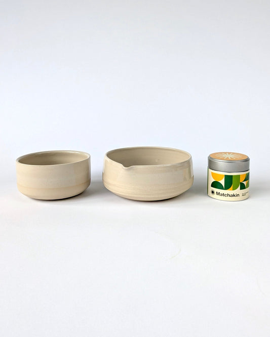 Premium Matcha Set noneedformore x Matchakin - Natural Clay