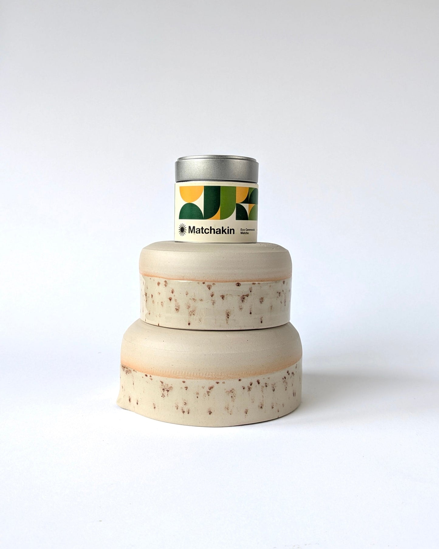 Premium Matcha Set noneedformore x Matchakin - Dots Glossy
