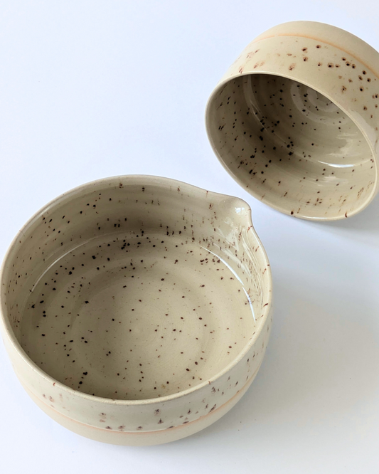 Matcha Set Schale und Becher - Dots Glossy