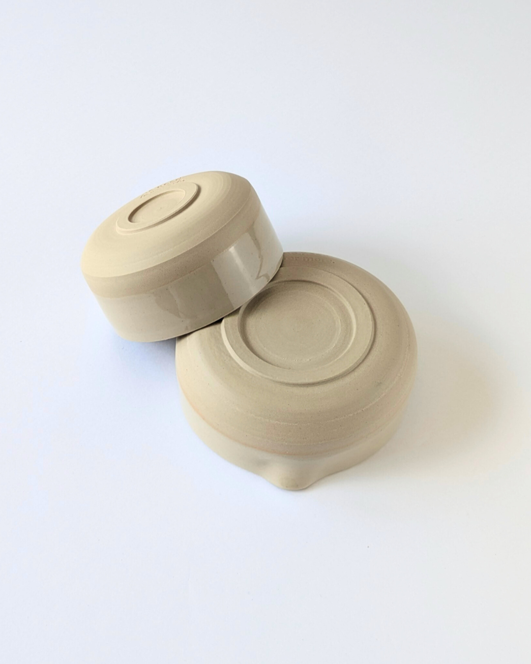 Matcha Set Schale und Becher - Natural Clay