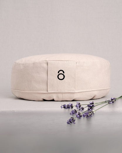 Yoga & Meditation Cushion Organic Cotton - Spelt & Lavender Flower Filling