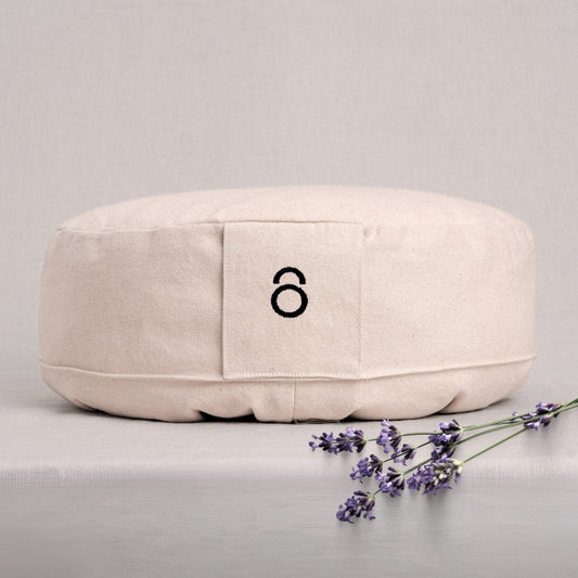 Yoga & Meditation Cushion Organic Cotton - Spelt & Lavender Flower Filling