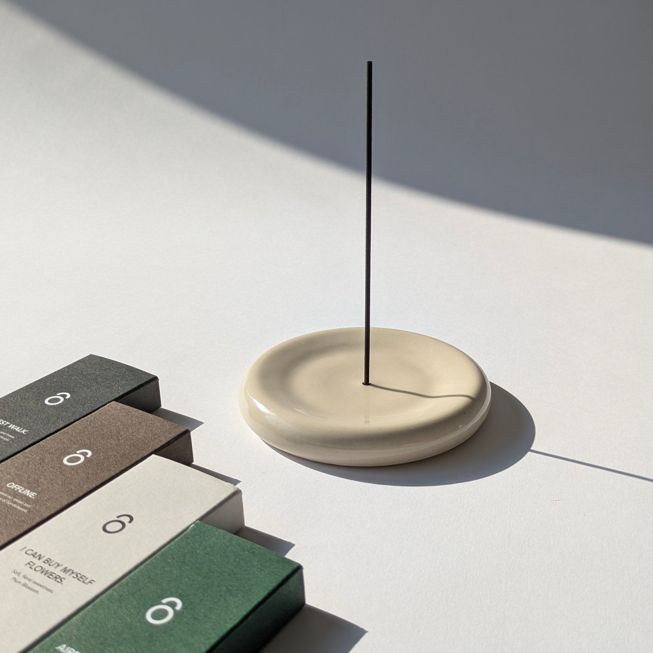Round Ceramic Incense Holder · Japanese Incense Set | noneedformore