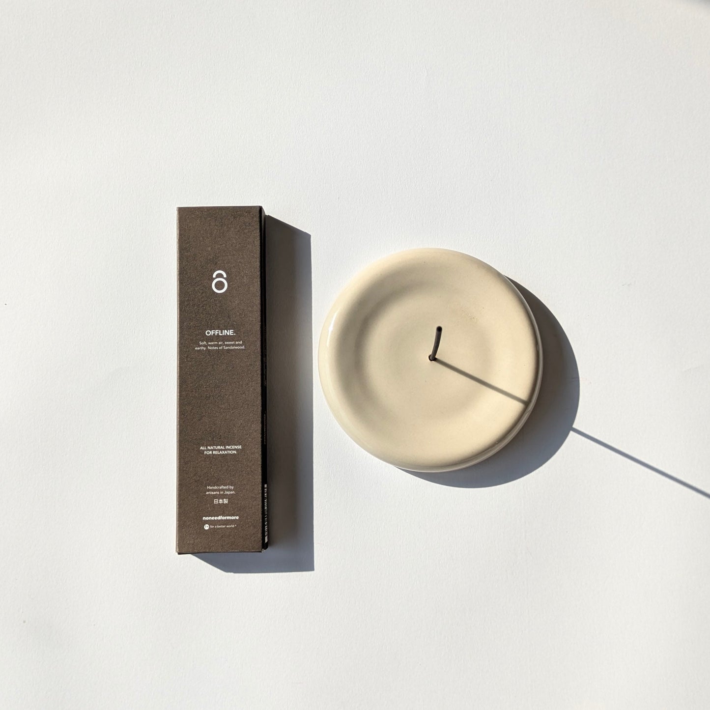 'Unhurried' - Set Räucherstäbchenhalter & Japanischer Räucherduft